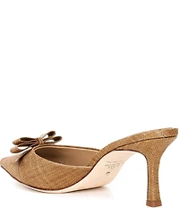 Antonio Melani x Style Bungalow Lido Raffia Bow Detail Dress Mules