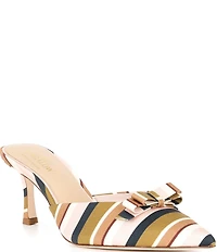 Antonio Melani x Style Bungalow Lido Stripe Print Bow Detail Dress Mules