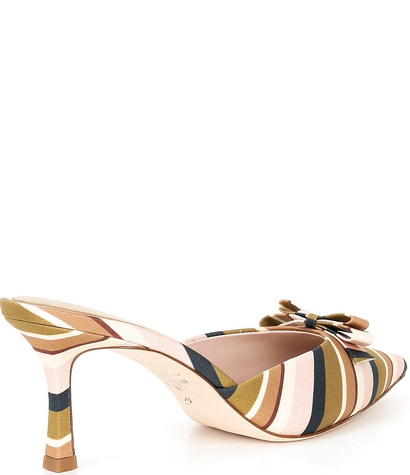 Antonio Melani x Style Bungalow Lido Stripe Print Bow Detail Dress Mules
