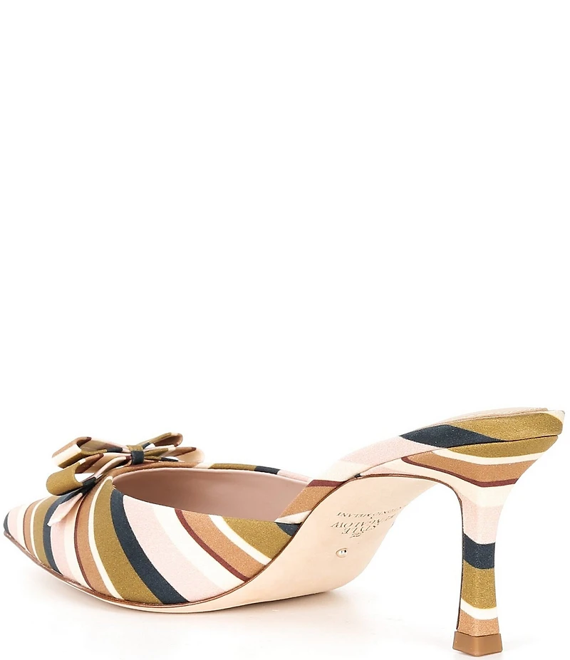 Antonio Melani x Style Bungalow Lido Stripe Print Bow Detail Dress Mules