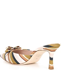 Antonio Melani x Style Bungalow Lido Stripe Print Bow Detail Dress Mules