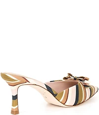 Antonio Melani x Style Bungalow Lido Stripe Print Bow Detail Dress Mules