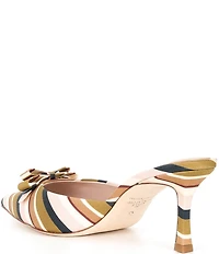 Antonio Melani x Style Bungalow Lido Stripe Print Bow Detail Dress Mules