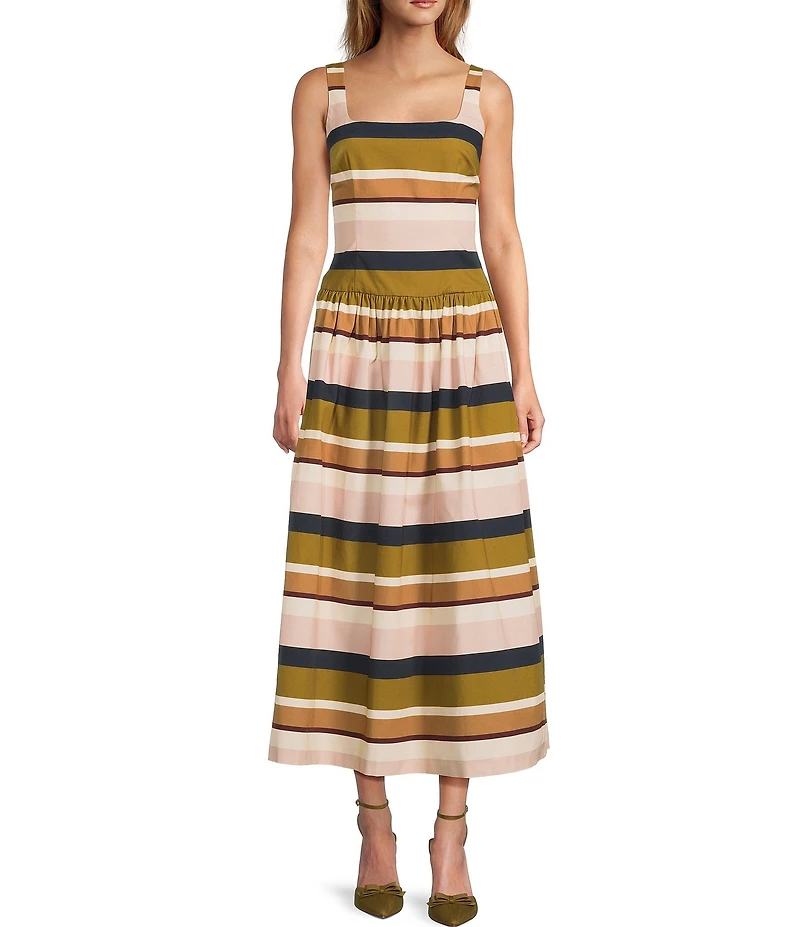 Antonio Melani x Style Bungalow The Luncheon Square Neck Sleeveless A-Line Dress