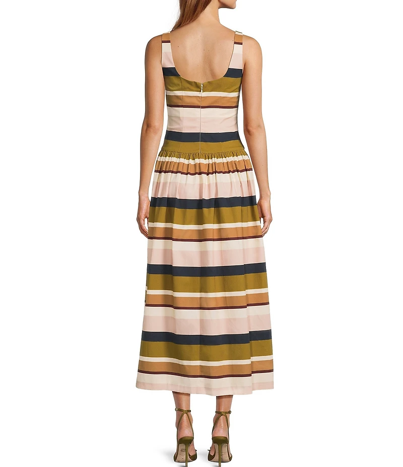 Antonio Melani x Style Bungalow The Luncheon Square Neck Sleeveless A-Line Dress