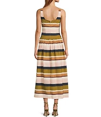 Antonio Melani x Style Bungalow The Luncheon Square Neck Sleeveless A-Line Dress