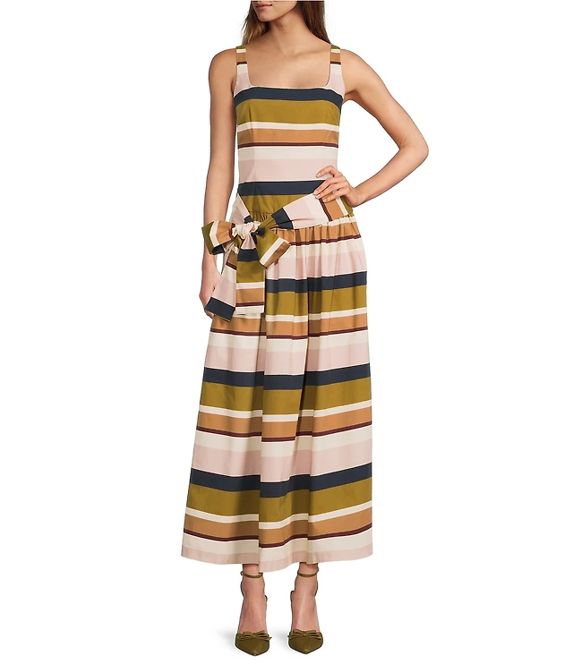 Antonio Melani x Style Bungalow The Luncheon Square Neck Sleeveless A-Line  Dress | Liberty Center