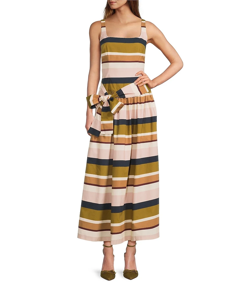 Antonio Melani x Style Bungalow The Luncheon Square Neck Sleeveless A-Line Dress