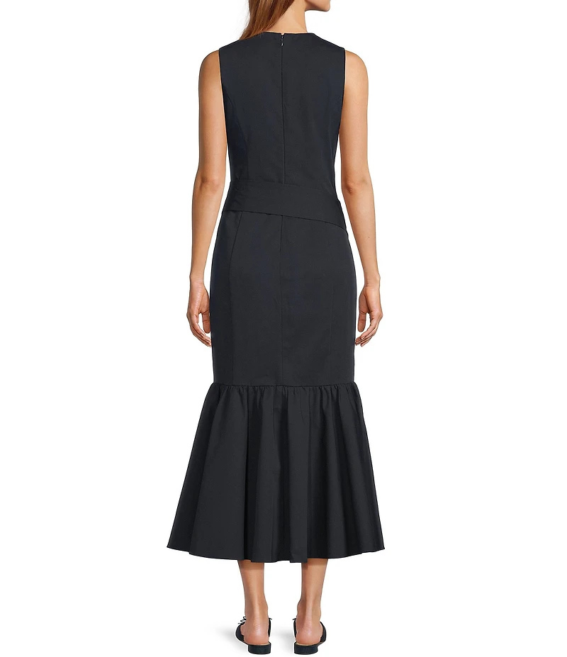 Antonio Melani x Style Bungalow The Park View Sheath Sleeveless Detachable Belt Dress