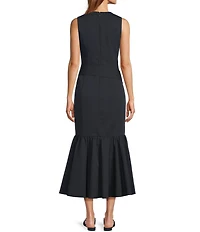 Antonio Melani x Style Bungalow The Park View Sheath Sleeveless Detachable Belt Dress
