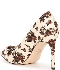 Antonio Melani x Style Bungalow Worth Floral Fabric Bow Detail Stiletto Pumps