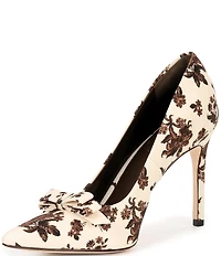 Antonio Melani x Style Bungalow Worth Floral Fabric Bow Detail Stiletto Pumps
