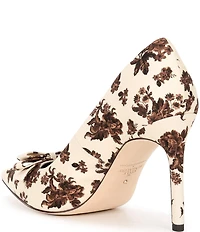 Antonio Melani x Style Bungalow Worth Floral Fabric Bow Detail Stiletto Pumps