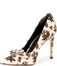 Antonio Melani x Style Bungalow Worth Floral Fabric Bow Detail Stiletto Pumps