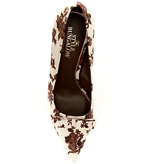 Antonio Melani x Style Bungalow Worth Floral Fabric Bow Detail Stiletto Pumps