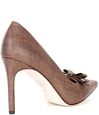 Antonio Melani x Style Bungalow Worth Raffia Bow Detail Stiletto Pumps