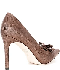 Antonio Melani x Style Bungalow Worth Raffia Bow Detail Stiletto Pumps