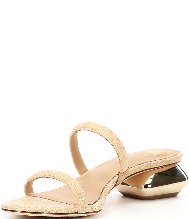 Antonio Melani x Style by Simkins Birdie Banded Raffia Dress Slide Sandals