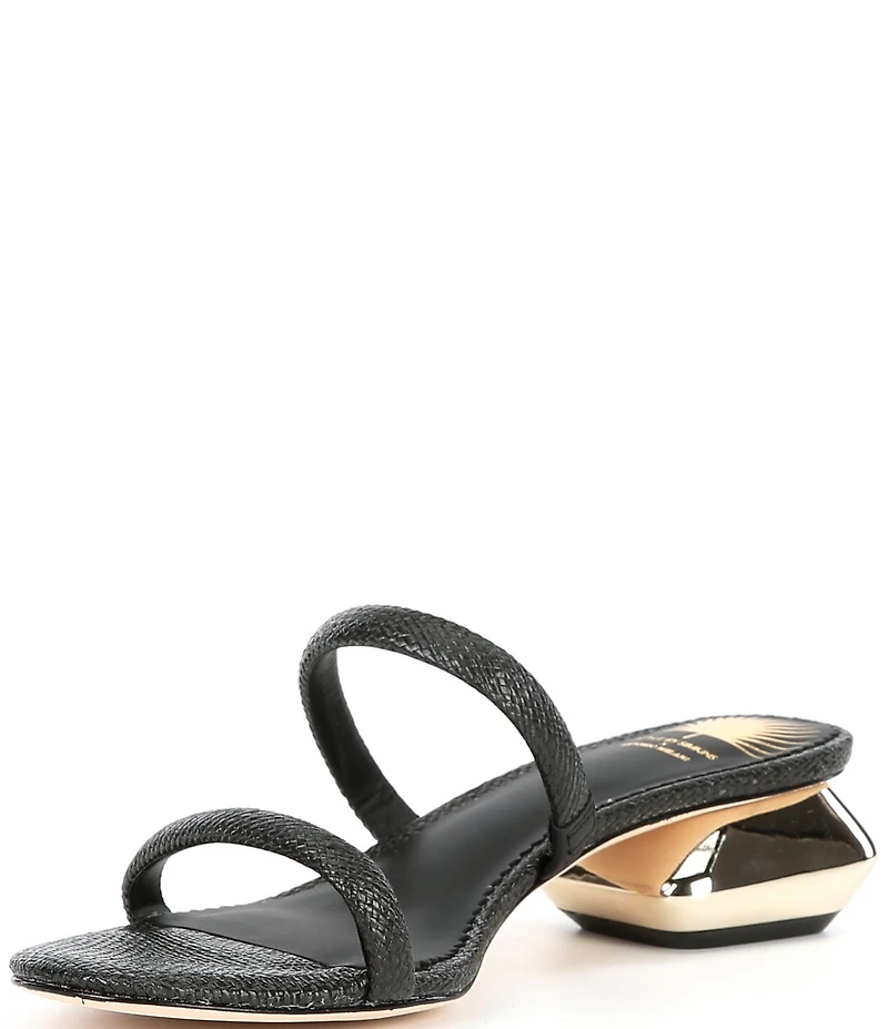 Antonio Melani x Style by Simkins Birdie Banded Raffia Dress Slide Sandals