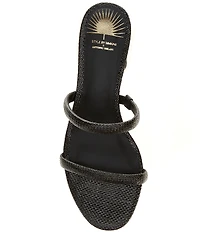 Antonio Melani x Style by Simkins Birdie Banded Raffia Dress Slide Sandals