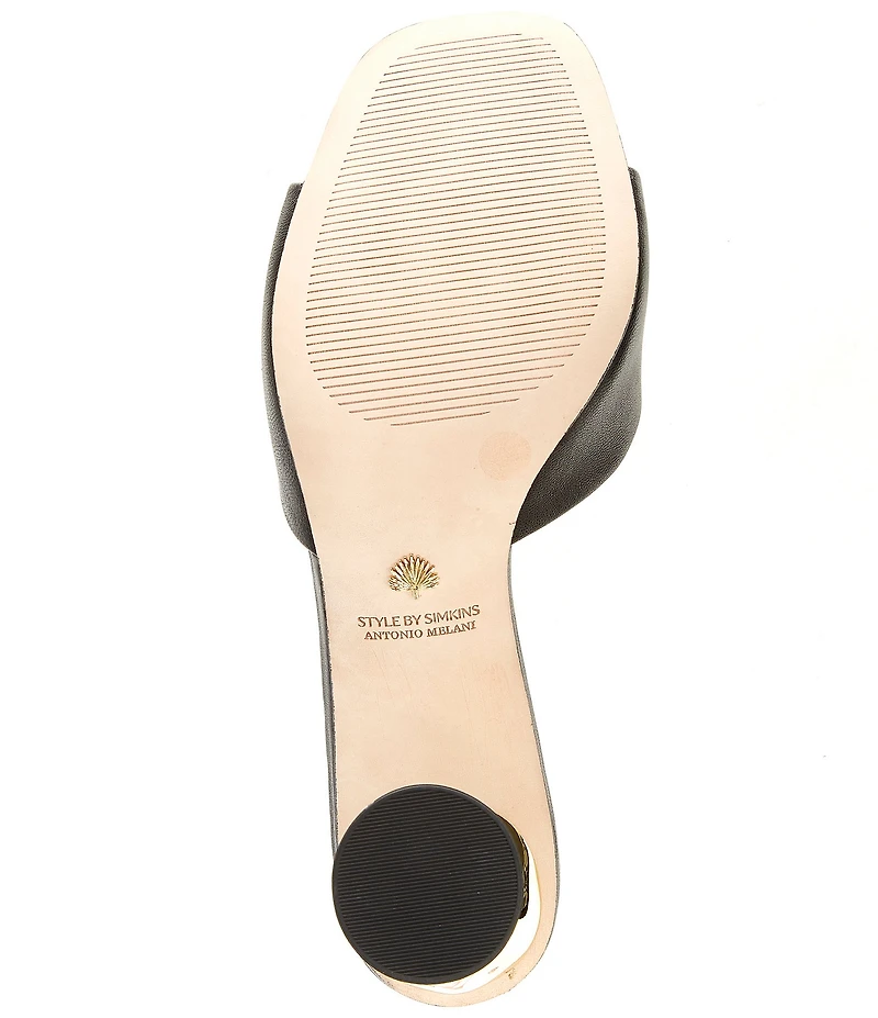 Antonio Melani x Style by Simkins Kate Leather Dress Slide Sandals