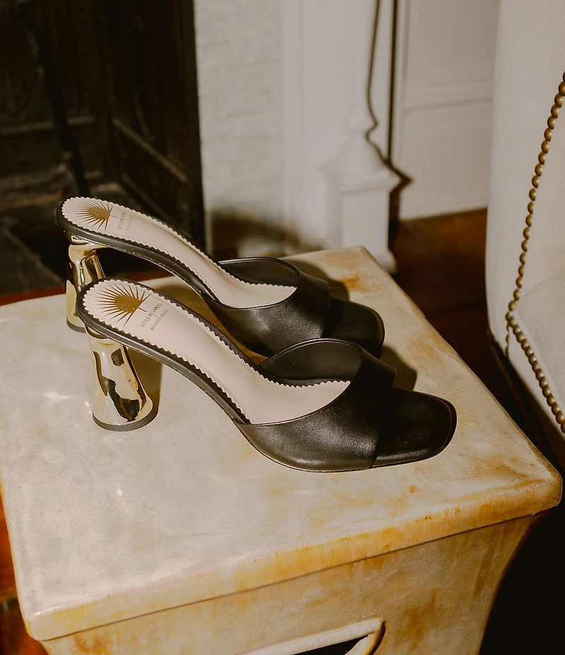 Antonio Melani x Style by Simkins Kate Leather Dress Slide Sandals