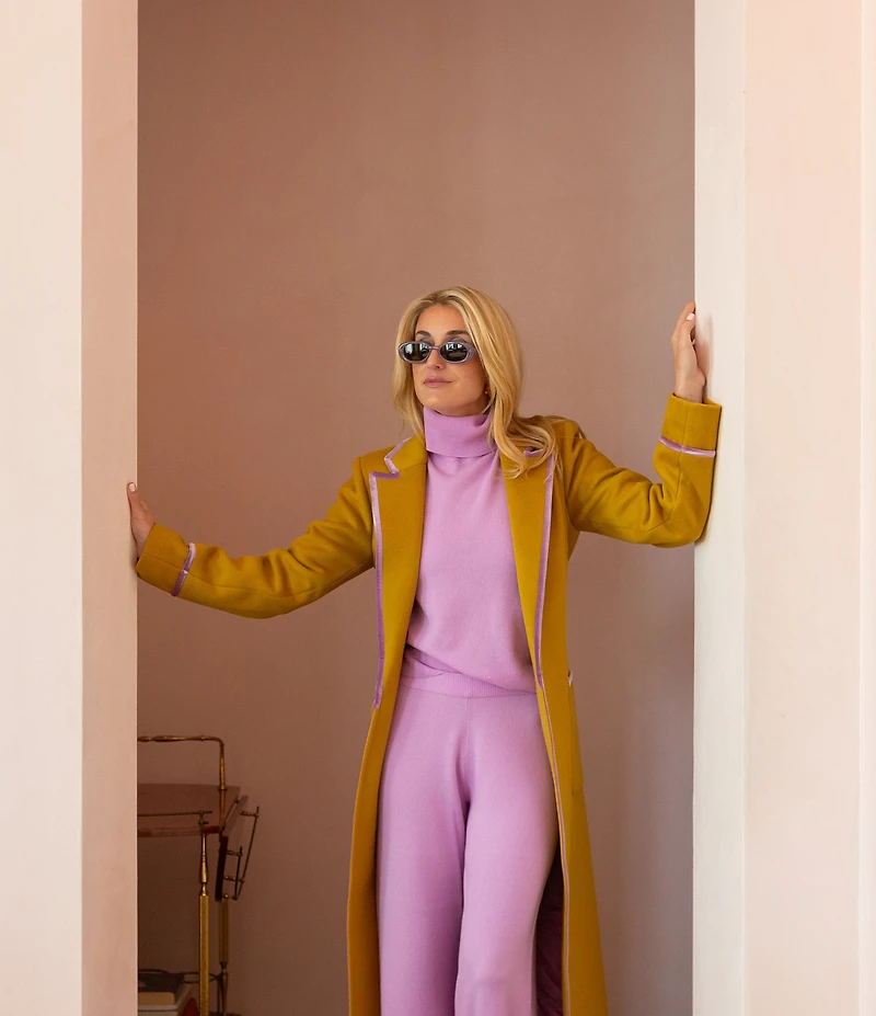 Antonio Melani x The Nat Note Ivonne Coordinating Turtleneck Sleeveless Cashmere Sweater