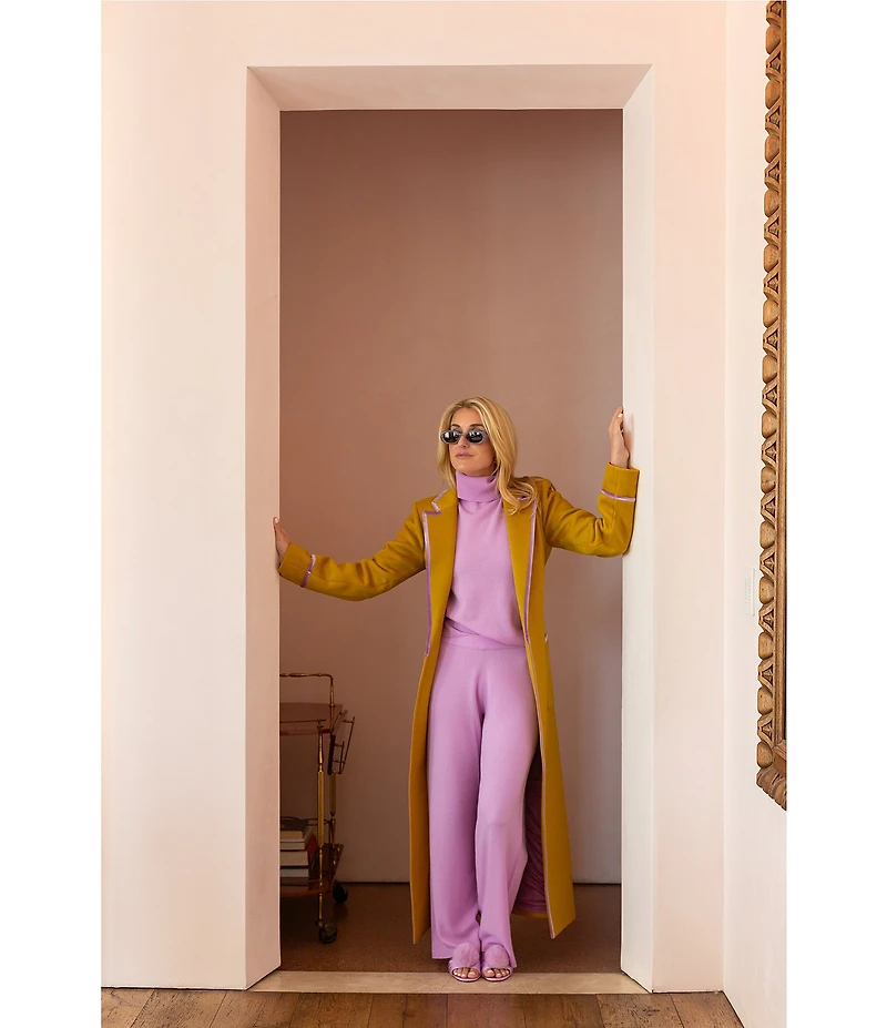 Antonio Melani x The Nat Note Ivonne Coordinating Turtleneck Sleeveless Cashmere Sweater