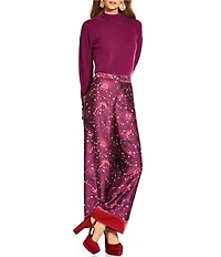 Antonio Melani x The Nat Note Jessica Mock Neck Cashmere Sweater