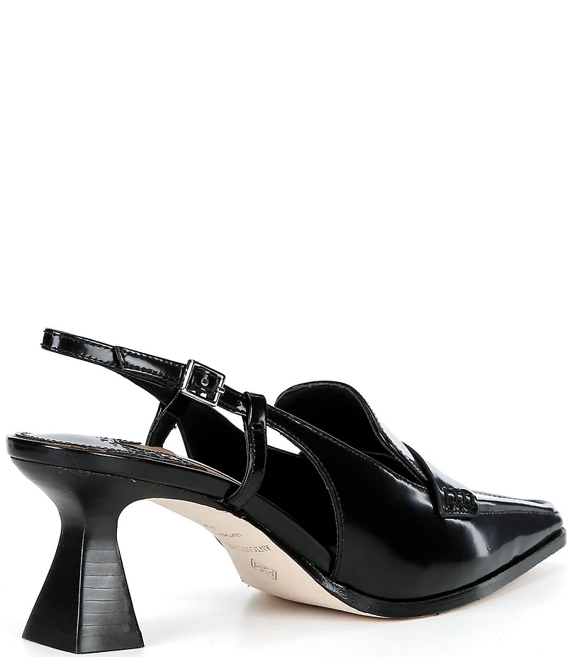 Antonio Melani Zeke Box Leather Tailored Slingback Pumps