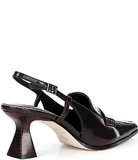 Antonio Melani Zeke Box Leather Tailored Slingback Pumps