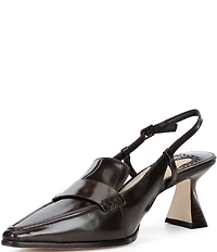 Antonio Melani Zeke Box Leather Tailored Slingback Pumps