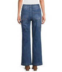 APNY Carpenter Stretch Denim Wide Leg Jeans