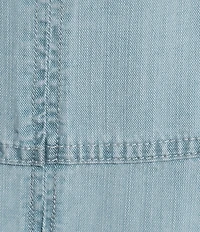 APNY Chambray Tiered Midi A-Line Skirt