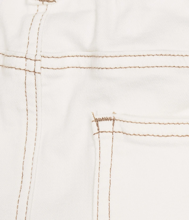 APNY Coastal Mid Rise Paper Bag Tie Waist Shorts