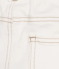 APNY Coastal Mid Rise Paper Bag Tie Waist Shorts