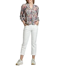 APNY Crepe Surplice V-Neck Long Sleeve Crossover Top