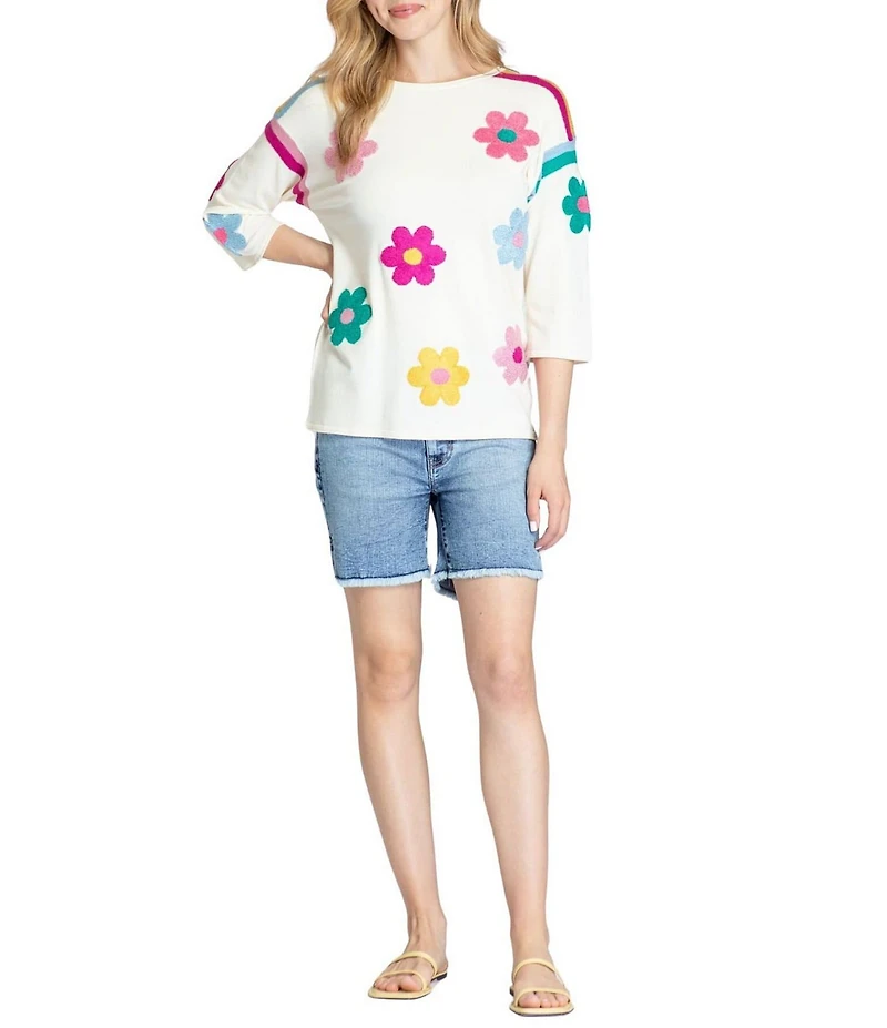 APNY Denim Mid Rise Shorts