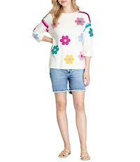 APNY Denim Mid Rise Shorts