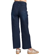 APNY Flat Front Wide Leg Cropped Jeans
