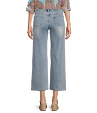APNY Flat Front Wide Leg Cropped Jeans