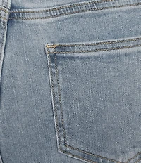 APNY Flat Front Wide Leg Cropped Jeans