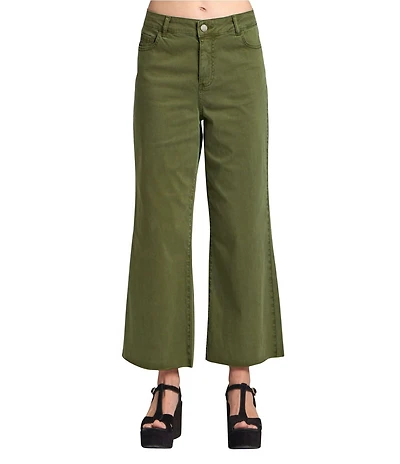 APNY Flat Front Wide Leg Cropped Pants