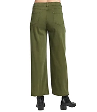 APNY Flat Front Wide Leg Cropped Pants