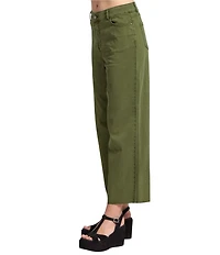 APNY Flat Front Wide Leg Cropped Pants