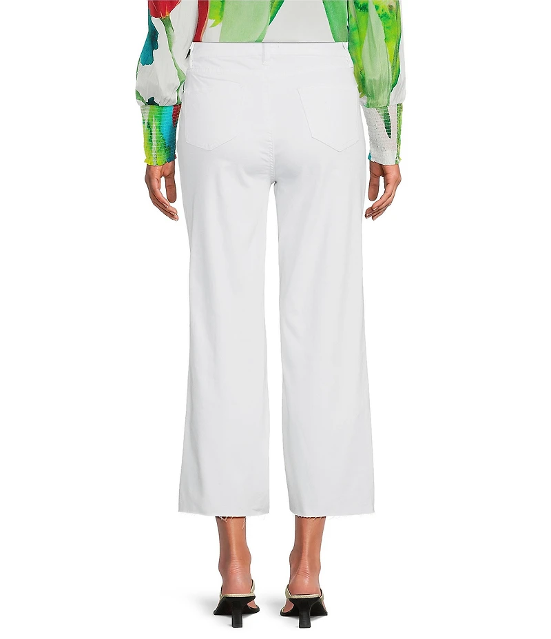 APNY Flat Front Wide Leg Cropped Jeans