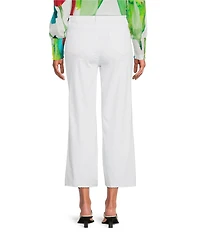 APNY Flat Front Wide Leg Cropped Jeans