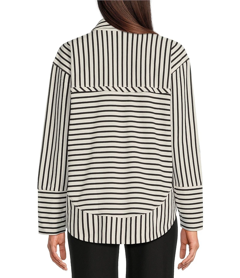 APNY Henley Grommet Placket Collar Long Sleeve Top