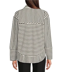 APNY Henley Grommet Placket Collar Long Sleeve Top