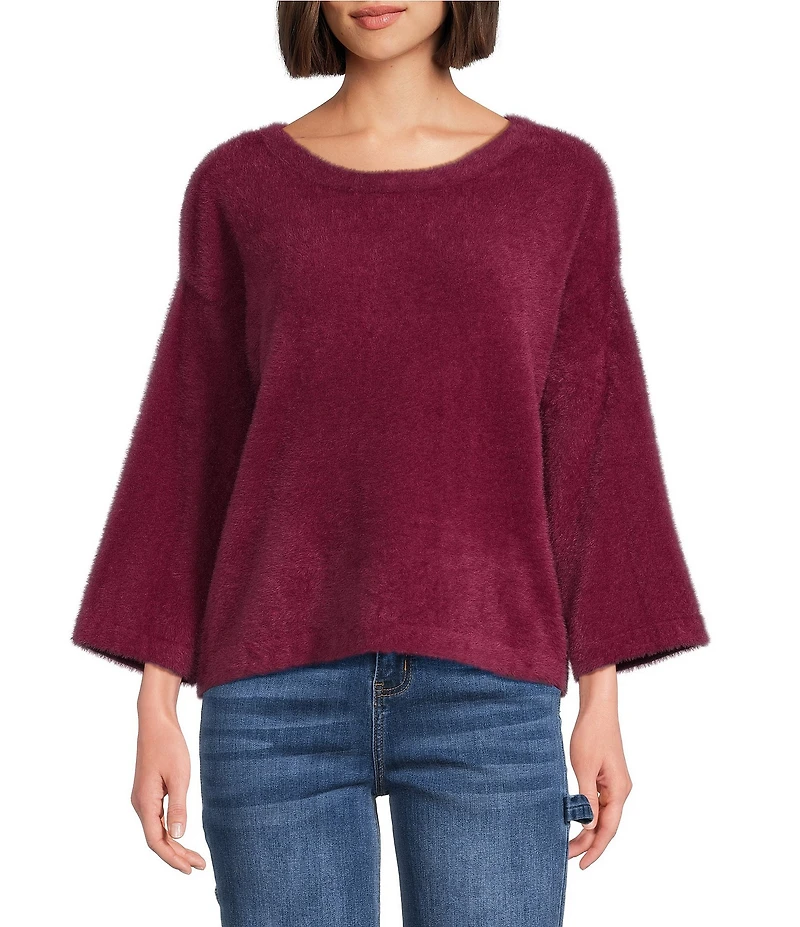 APNY Knit Crew Neck Long Sleeve Sweater